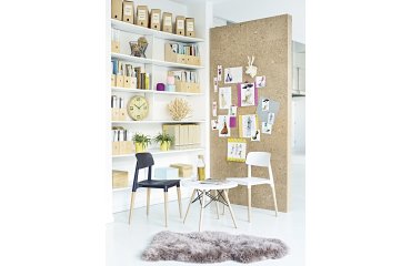 Pack lage tafel + 2 stoelen Oréa wit