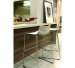 Tabouret haut Klass - pieds chromé