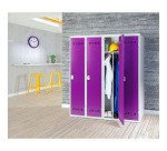 Vestiaire Color - 2 colonnes monobloc/industrie salissante