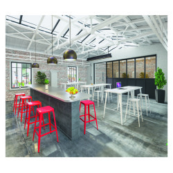 Tabouret haut Bistrau - Rouge