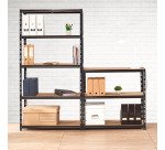 Rayonnage Combi H 97 cm - Tablettes agglomérées sans rebords