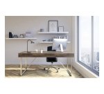 Lampe de bureau Led intégrée Olson - Unilux - 7,4 W - Bras flexible
