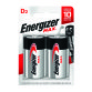 Pile alcaline Energizer Torcia D 2 unità