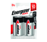 Energizer Max - Pack de 2 piles Alcalines D/LR20 - 1,5V