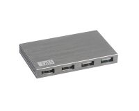 Hub USB-A 2.0 independiente de 7 puertos TnB de aluminio