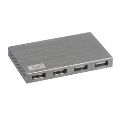 Hub USB-A 2.0 independiente de 7 puertos TnB de aluminio