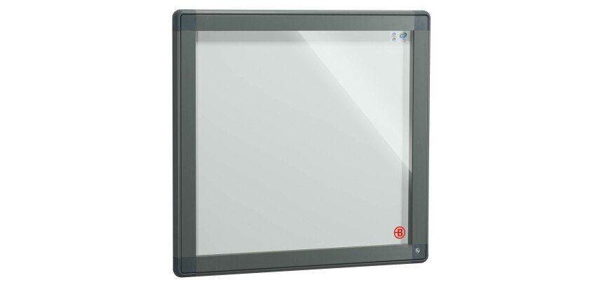 Vitrina de exterior Bruneau puerta batiente Alt 71 x An. 74 cm 6 hojas