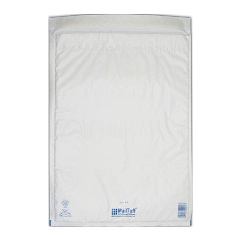 Pochette à bulles d'air plastique blanc 350 x 470 mm Mail Tuff - Carton de 75