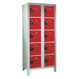 Vestiaire visitable pour collèges - 2 colonnes H 207cm