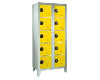 Visitable cloakroom for schools - 2 columns H 207cm