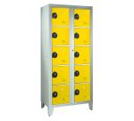 Vestiaire visitable pour collèges - 2 colonnes H 207cm