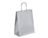 Bolsa de papel kraft asas trenzadas 30 x 23 x 12 cm - Caja de 50