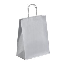 Bolsa de papel kraft asas trenzadas 30 x 23 x 12 cm - Caja de 50