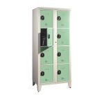 Garderobenständer für Schulen - 2 Spalten H 207cm