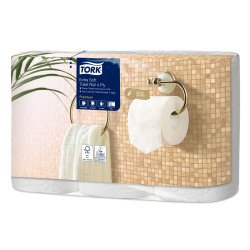 Papier toilette quadruple épaisseur Tork Premium Confort T4 - 42 rouleaux de 150 feuilles