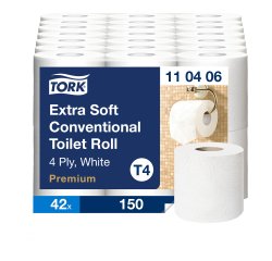 Pack 42 toilet paper rolls Tork Confort
