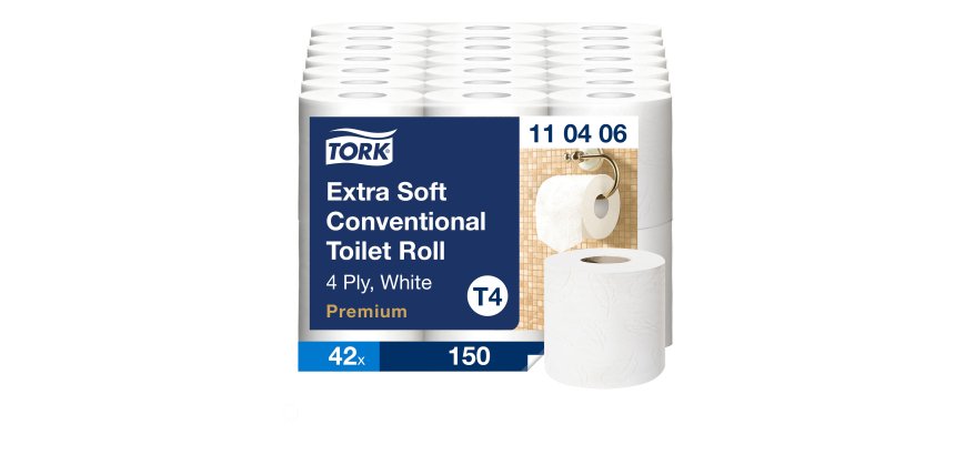 Pack 42 toilet paper rolls Tork Confort