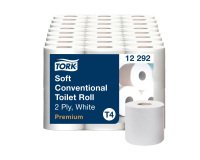 Karton mit 42 Rollen Toilettenpapier Tork Confort