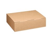 Caja postal Marrón. Fon. 43 x An. 30 x Alt. 12 cm.