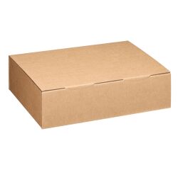 Caja postal Marrón. Fon. 43 x An. 30 x Alt. 12 cm.