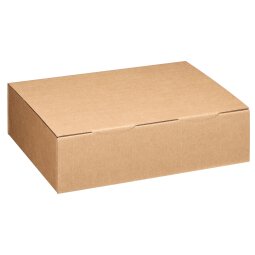 Boîte postale kraft brun simple cannelure H 12 x L 30 x P 43 cm
