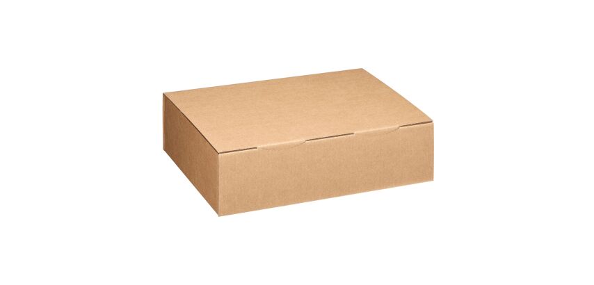 Postkarton braun einlagig H 12 x B 30 x T 43 cm