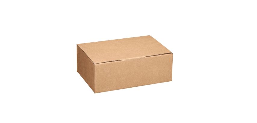 Postkarton braun einlagig H 13 x B 22 x T 35 cm