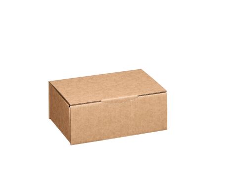 Boîte postale kraft brun simple cannelure H 10 x L 15 x P 25 cm
