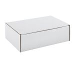 Boîte postale kraft blanc simple cannelure H 10 x L 20 x P 30 cm