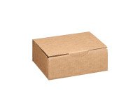 Boîte postale kraft brun simple cannelure H 7,5 x L 14 x P 20 cm