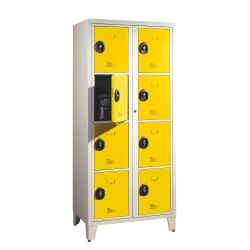 Visitable cloakroom for schools - 2 columns H 207cm