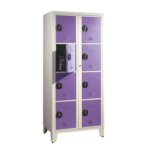 Vestiaire visitable 2 colonnes H 207cm