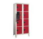 Vestiaire visitable pour collèges - 2 colonnes H 207cm