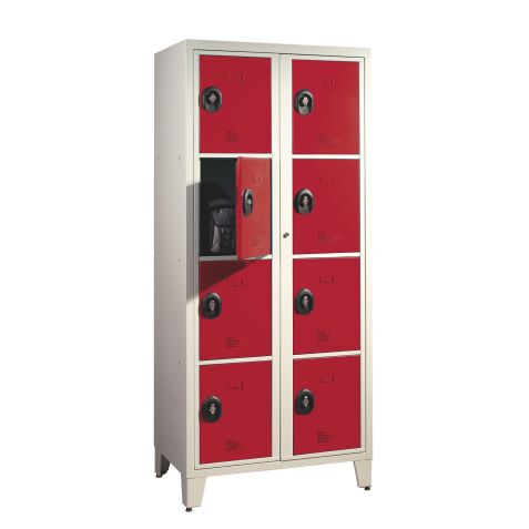 Vestiaire visitable pour collèges - 2 colonnes H 207cm