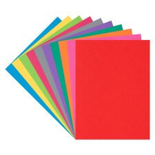 Set 2 packages 100 vivid assorted colored folders + 1 package of 100 for free