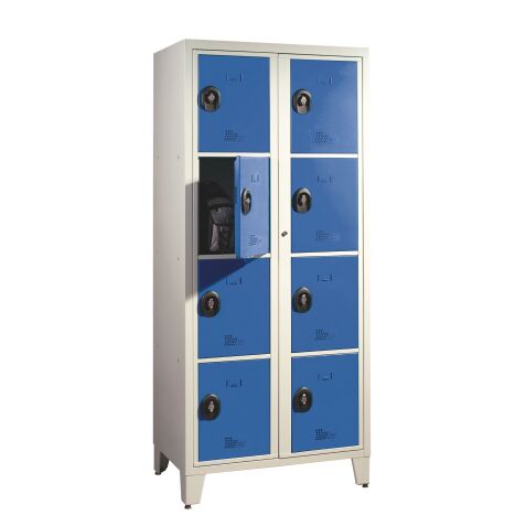 Vestiaire visitable pour collèges - 2 colonnes H 207cm