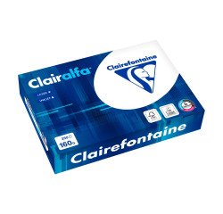 Papel A4 blanco 160 g Clairefontaine Clairalfa - Paquete de 250 hojas