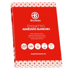 Etiquetas blancas de direcciones 210 x 297 mm Bruneau - Caja de 200 hojas