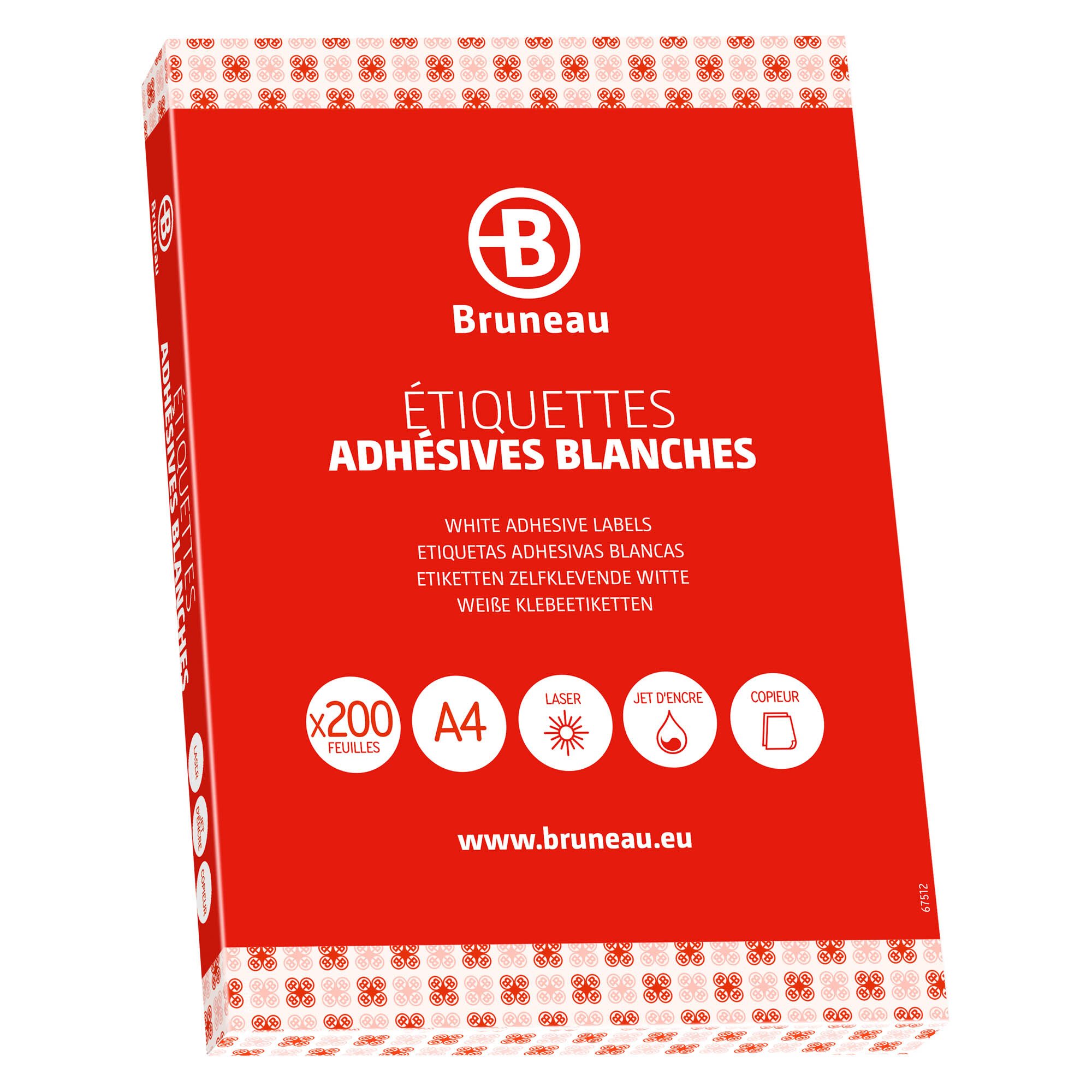 300 étiquettes Adresses Autocollantes Blanches 97x423 Mm – Mat, Rectangulaires