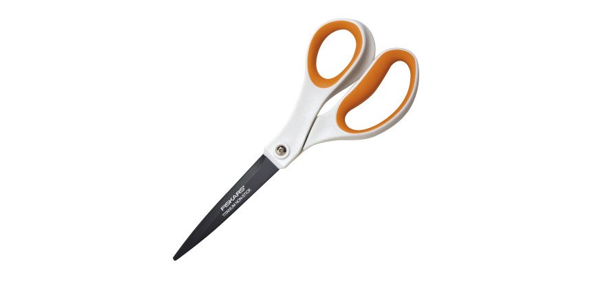 Ciseaux droitiers bouts pointus Fiskars 21 cm bicolores