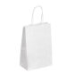 Sacs kraft blanc poignées torsadées qualité 90 g/m² - 50 sacs