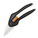 Sécateur coupe-tout ambidextres bouts pointus Fiskars noirs