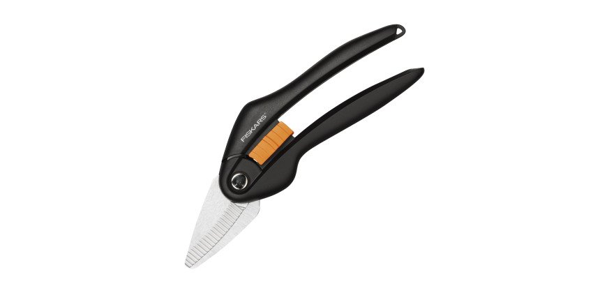 Sécateur coupe-tout ambidextres bouts pointus Fiskars noirs