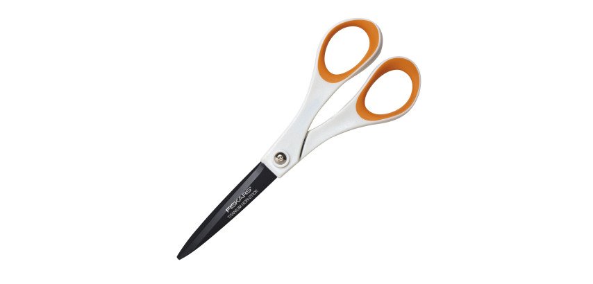 Scissors ambidextrous sharp point Fiskars 18 cm bicolored 