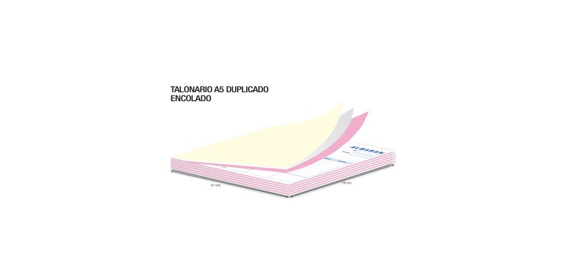 Talonarios A5 triplicados personalizables
