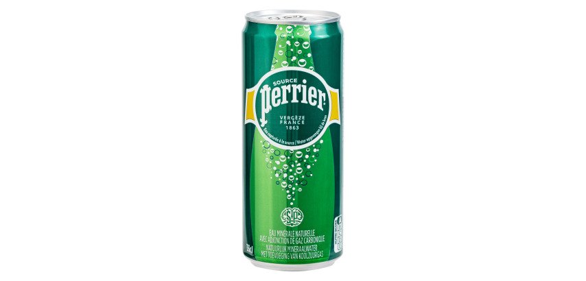 Eau gazeuse Perrier 33 cl - 24 canettes