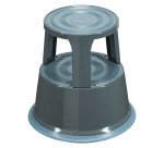 Tabouret marchepied roulant métal 2 marches