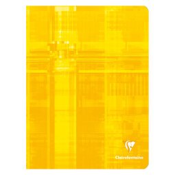 Notebook Clairefontaine 96 pg 17 x 22 cm checked 5 x 5 assorted colors