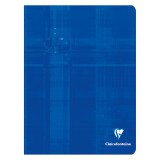 Cahier piqué Clairefontaine Metric - 17 x 22 cm - grands carreaux - 96 pages