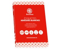 Etiquetas blancas de direcciones 105 x 35 mm Bruneau - Caja de 200 hojas
